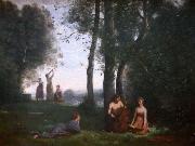 Jean-Baptiste Camille Corot Le concert champetre oil on canvas